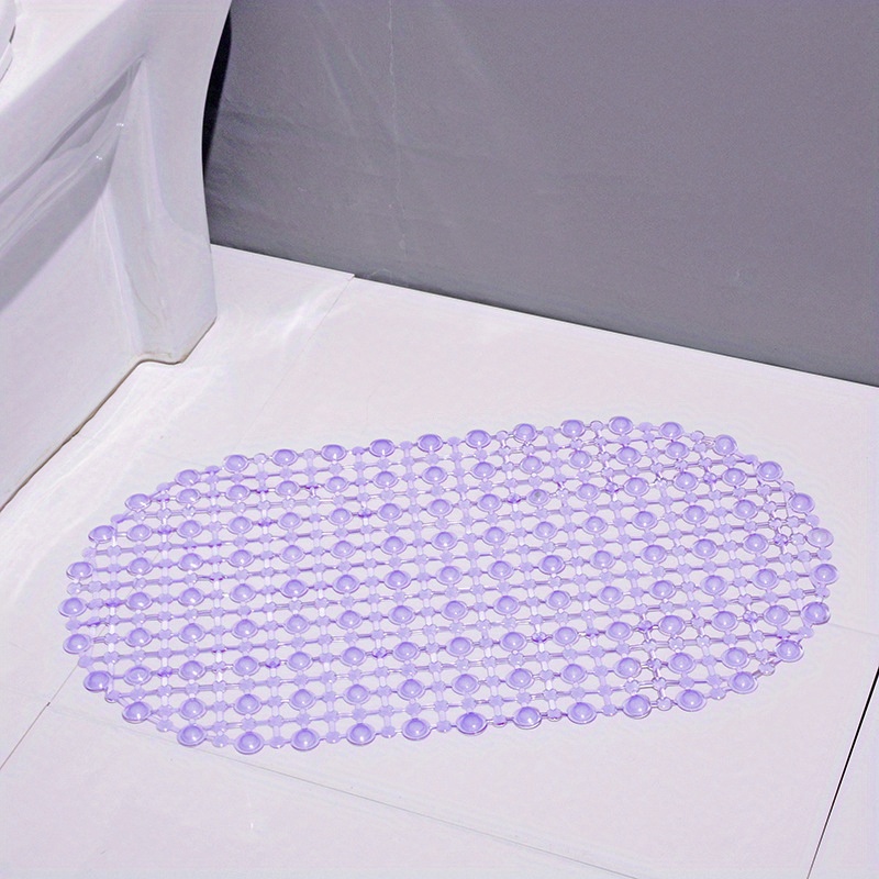 Non Slip Bath Tub Mat PVC Shower Mat With Drain Hole