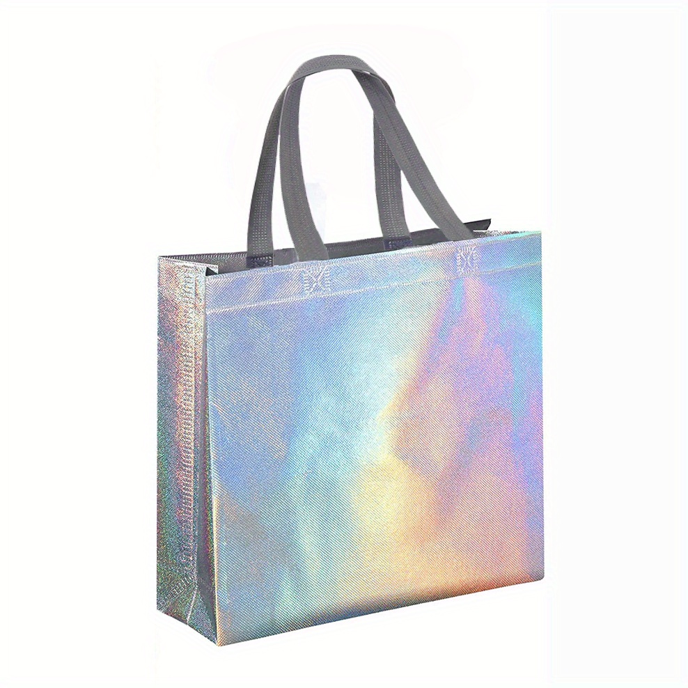 Glossy Teal Tote Gift Bags - Bulk