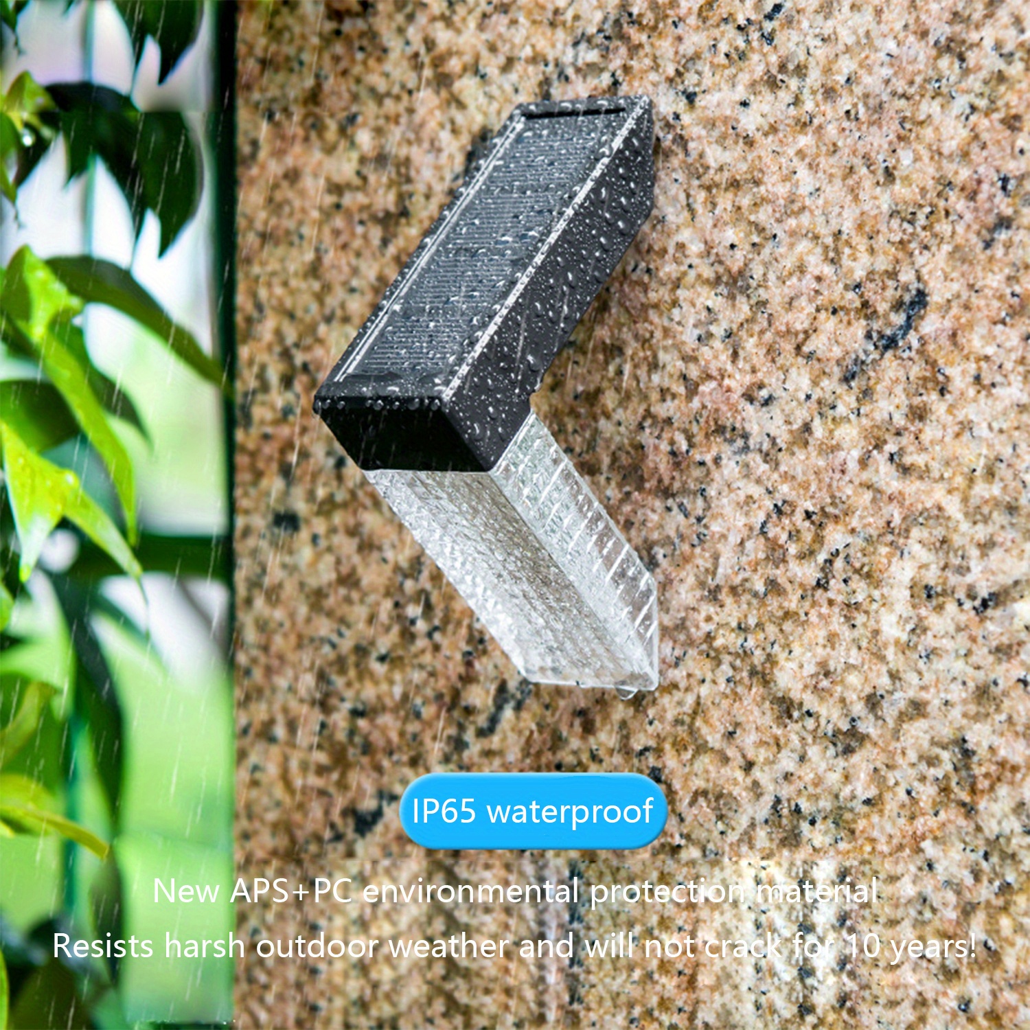 Solar Fence Lights, Warm White / Cold White / Rgb Pure Color Light