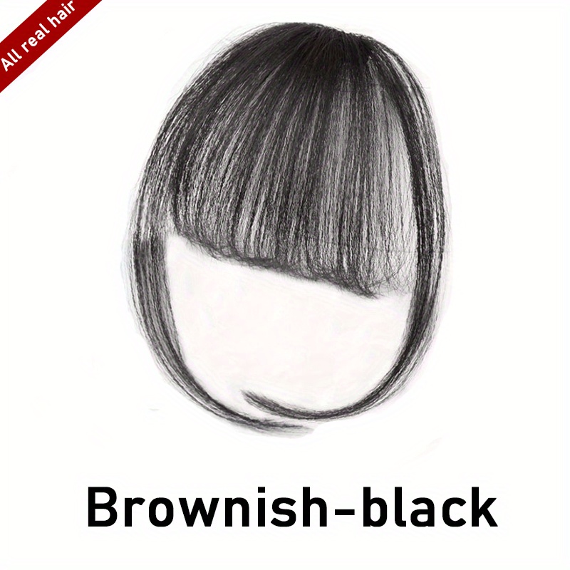 Summer Bangs Wig Light Natural Hair Forehead Trimming Rehaired Bangs Wig