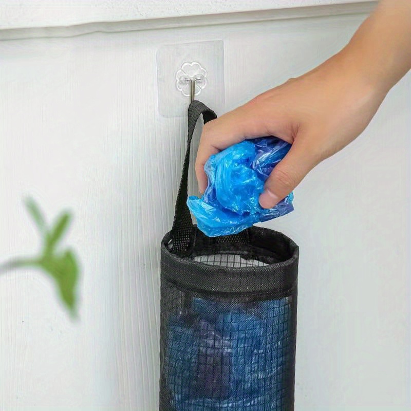 1 2 3pcs large capacity wall hanging rubbish bag organizer convenient extraction and storage mesh bag for underwear and wardrobe home supplies details 2