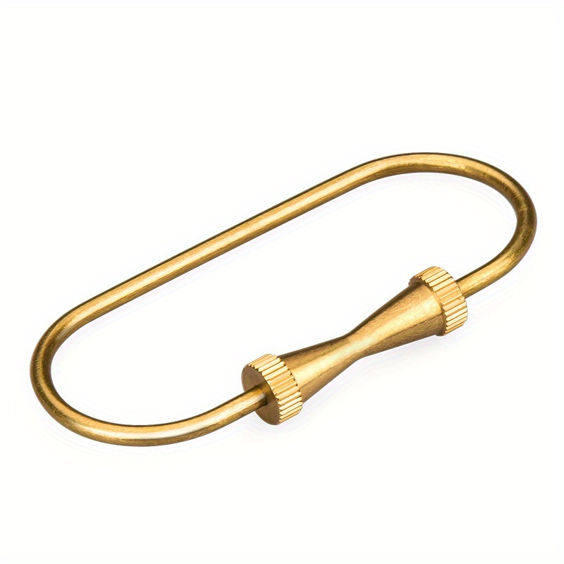 Brass Key Ring, 2pcs Screw Lock Clip Keychain Hook Holder for Keys - Bed  Bath & Beyond - 39468167