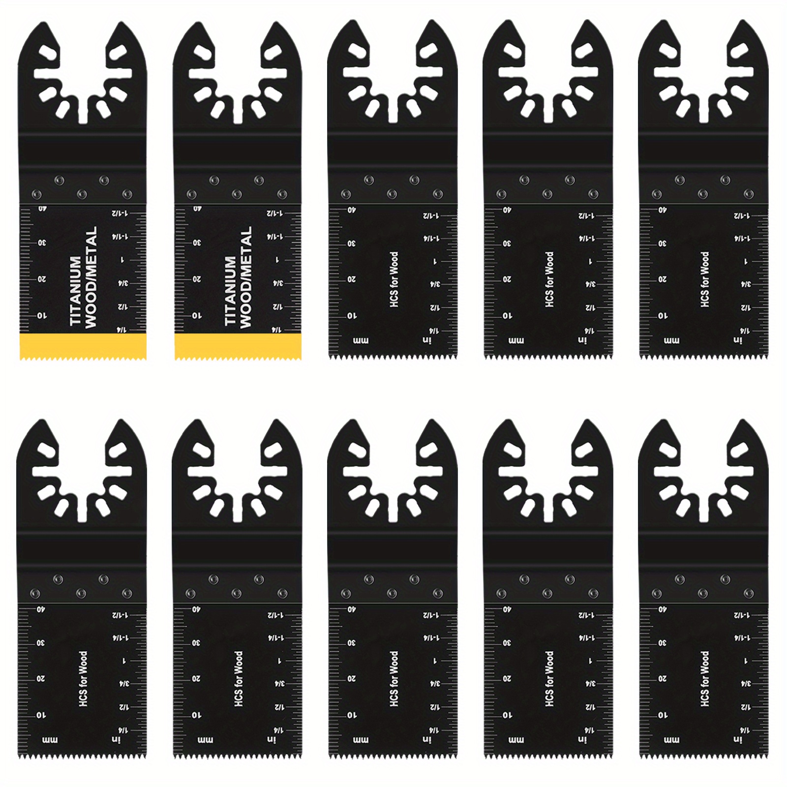 24pcs Universal Metal Wood Oscillating Multitool Quick Release Saw Blades  Compatible With Fein Multimaster Porter Cable Black & Decker Craftsman Ridg