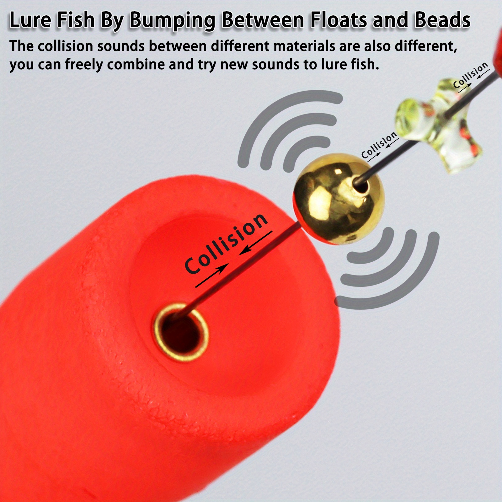 Dr.Fish 2pcs Weighted Popping Corks