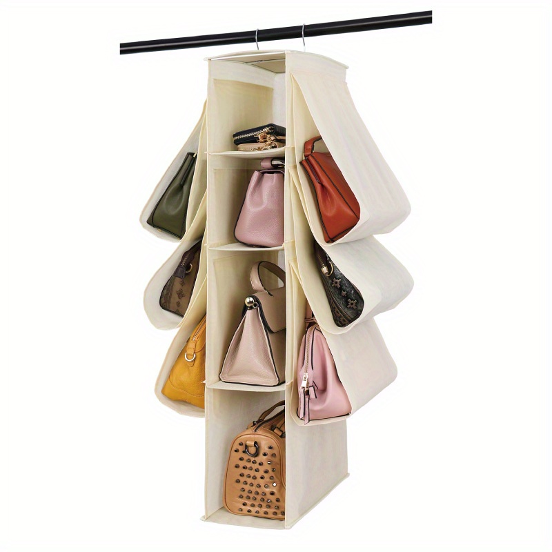 4-layer Hanging Handbag Organizer With 10 Pockets For Clothing And  Accessories - Keep Your Wardrobe Tidy And Easy To Access - Temu