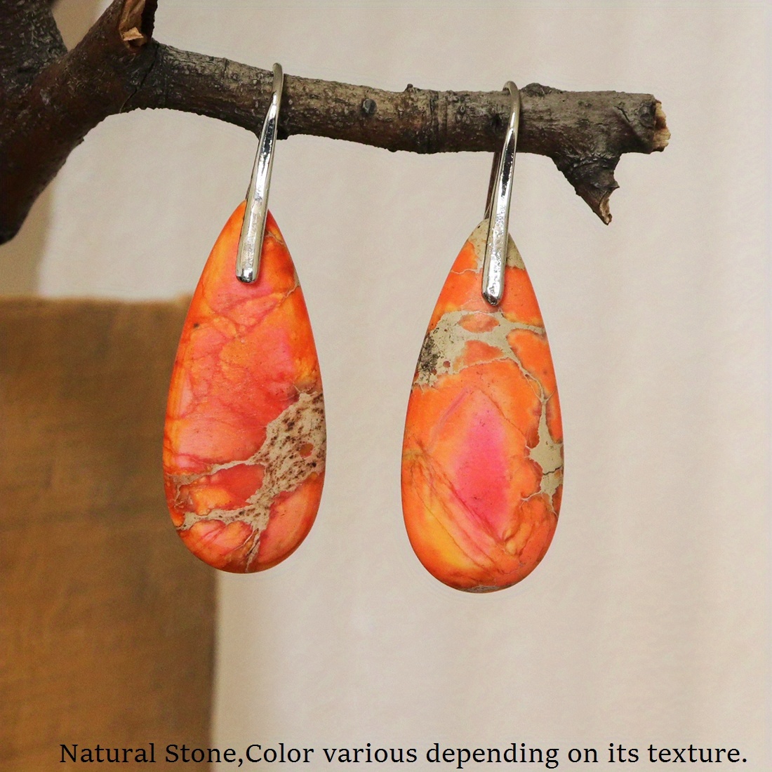 Jasper hot sale stone earrings