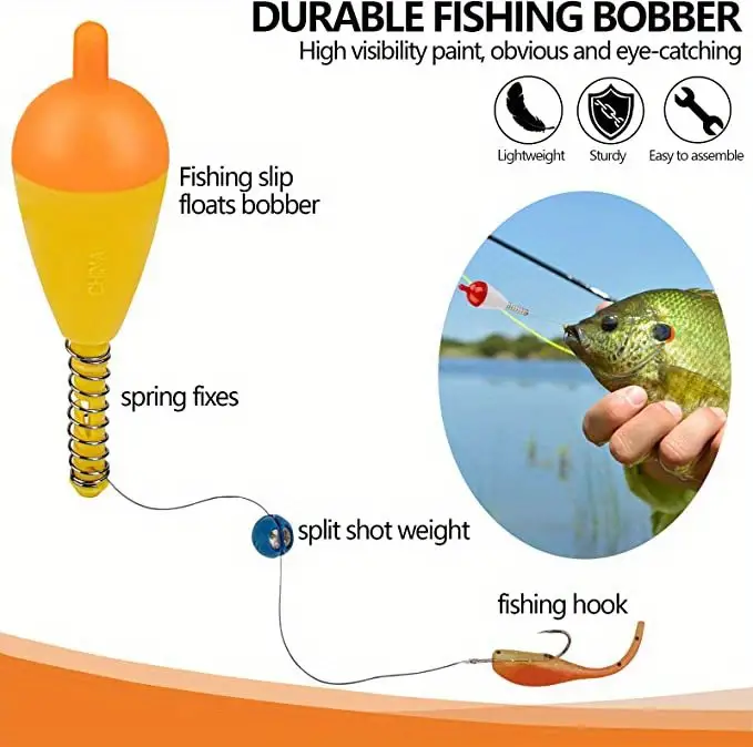 Fishing Float Bobbers Abs Floats Spring Bobbers Oval Fishing - Temu