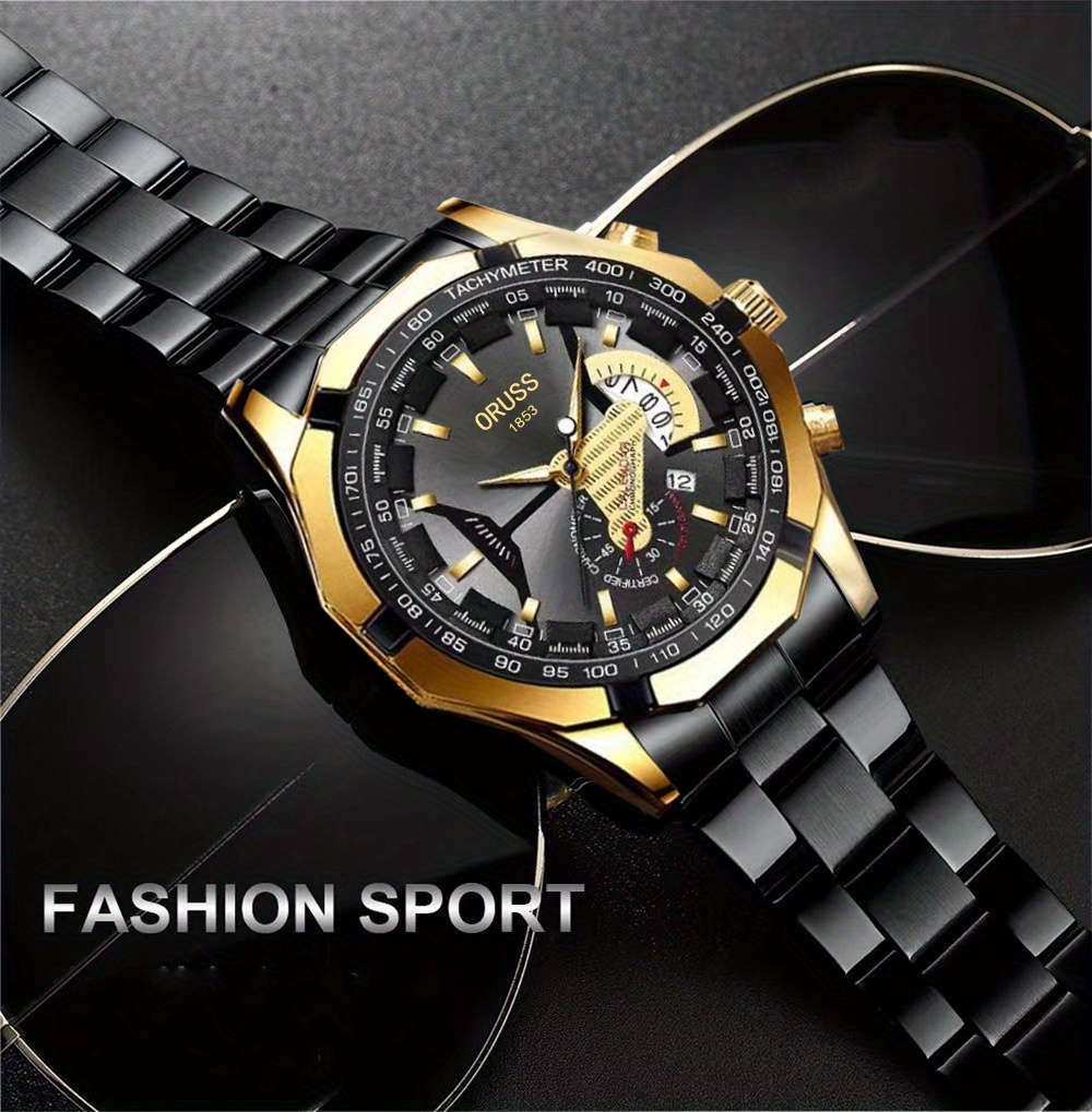 genuine domineering   watch mens simple luminous double calendar mens watch details 5