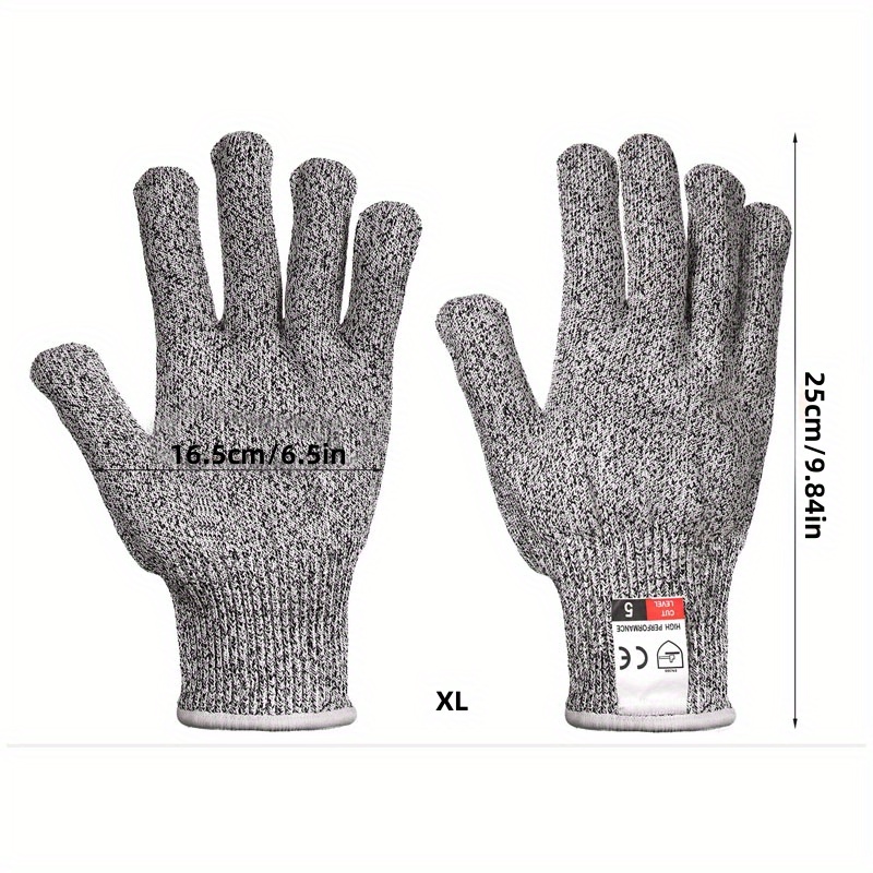 White Premium Cut Resistant Gloves Food Grade Level 5 - Temu