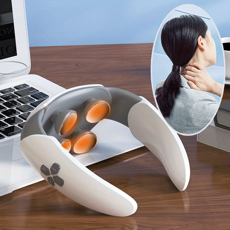 Relax And Rejuvenate With The Cordless Intelligent Electric Pulse Neck  Massager - Heat And Deep Tissue Trigger Point Massager! - Temu