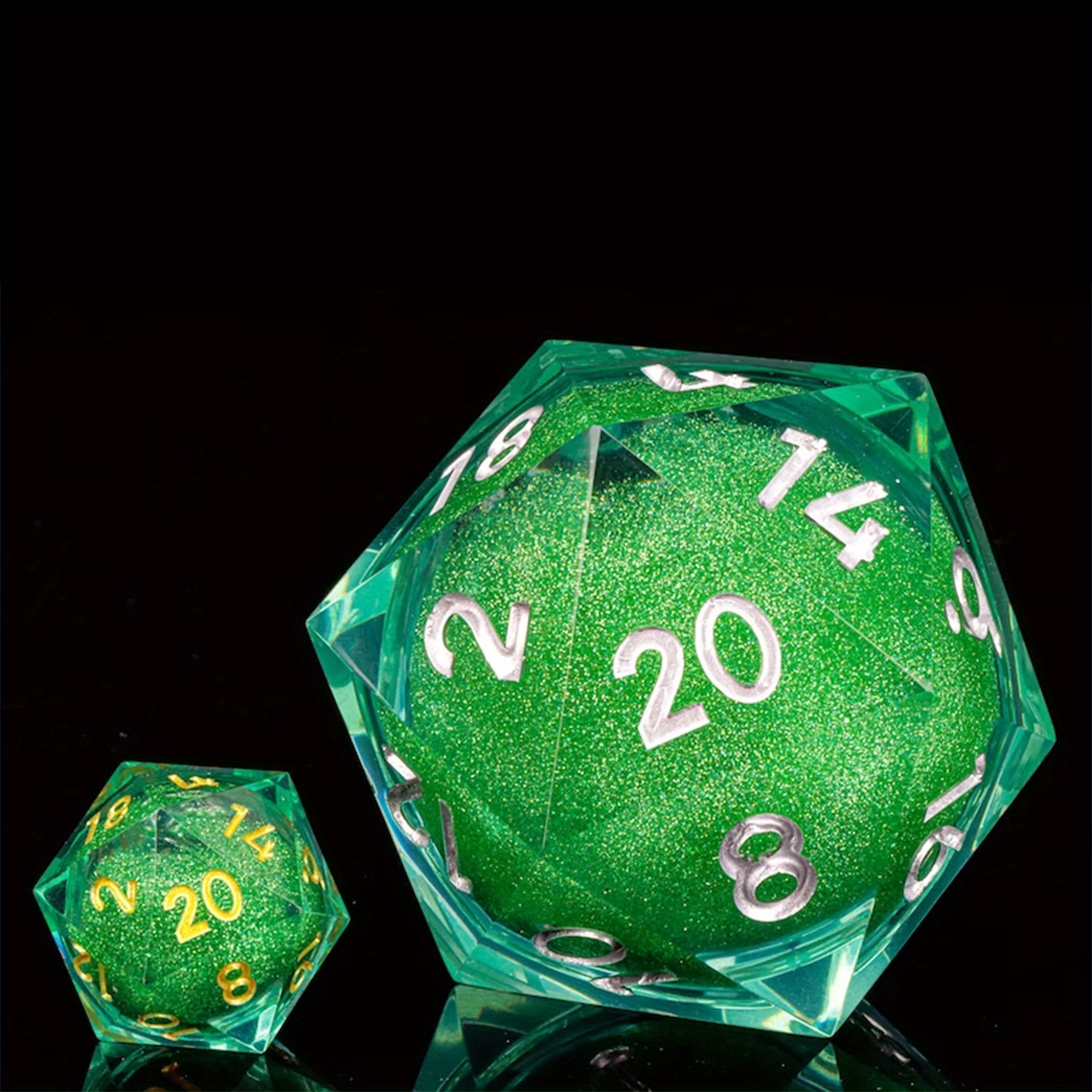 Perfect Resin Liquid Quicksand Giant Dice Christmas Gift D20 - Temu ...