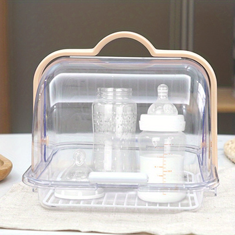Transparent Plastic Reusable Flip Cake Reinforced Storage Box With Handle,  Portable Sealed Bread Storage Box, Airtight Storage Box Food Storage  Container,cake Containers Bread Keeper For Carrying And Storing, Kitchen  Accessories - Temu