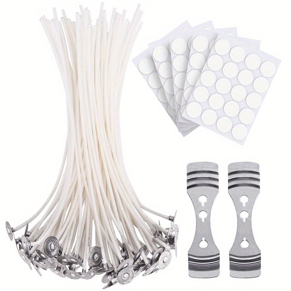 100Pcs Cotton Candle Wicks Pre-Waxed for Candle Making Candle DIY