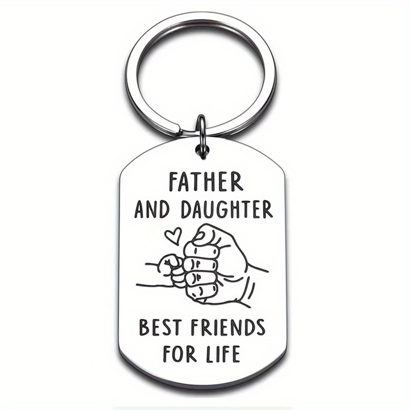 Dad 2024 daughter keychain