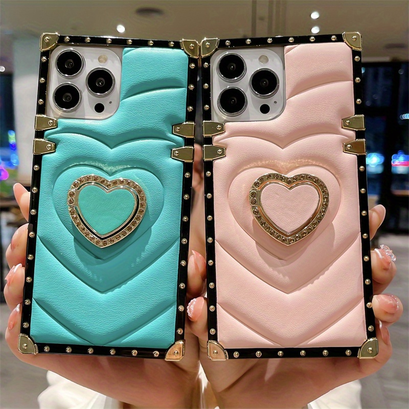 Girls Luxury Square Cute Case Phone Case For iPhone 12 11 13 Pro