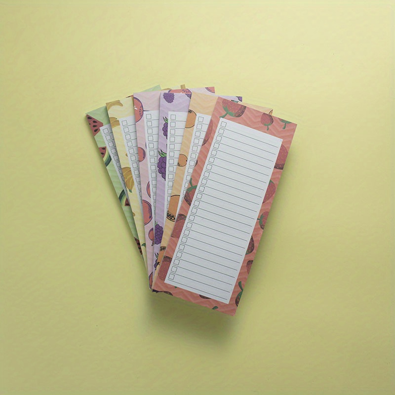 Colorful Fruit Design Notepads Perfect Grocery Temu Australia