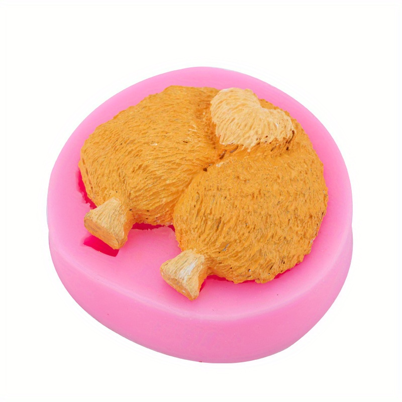 Cute Dog Shape Silicone Mold Mousse Cake Fondant Tool Ice Cream Form