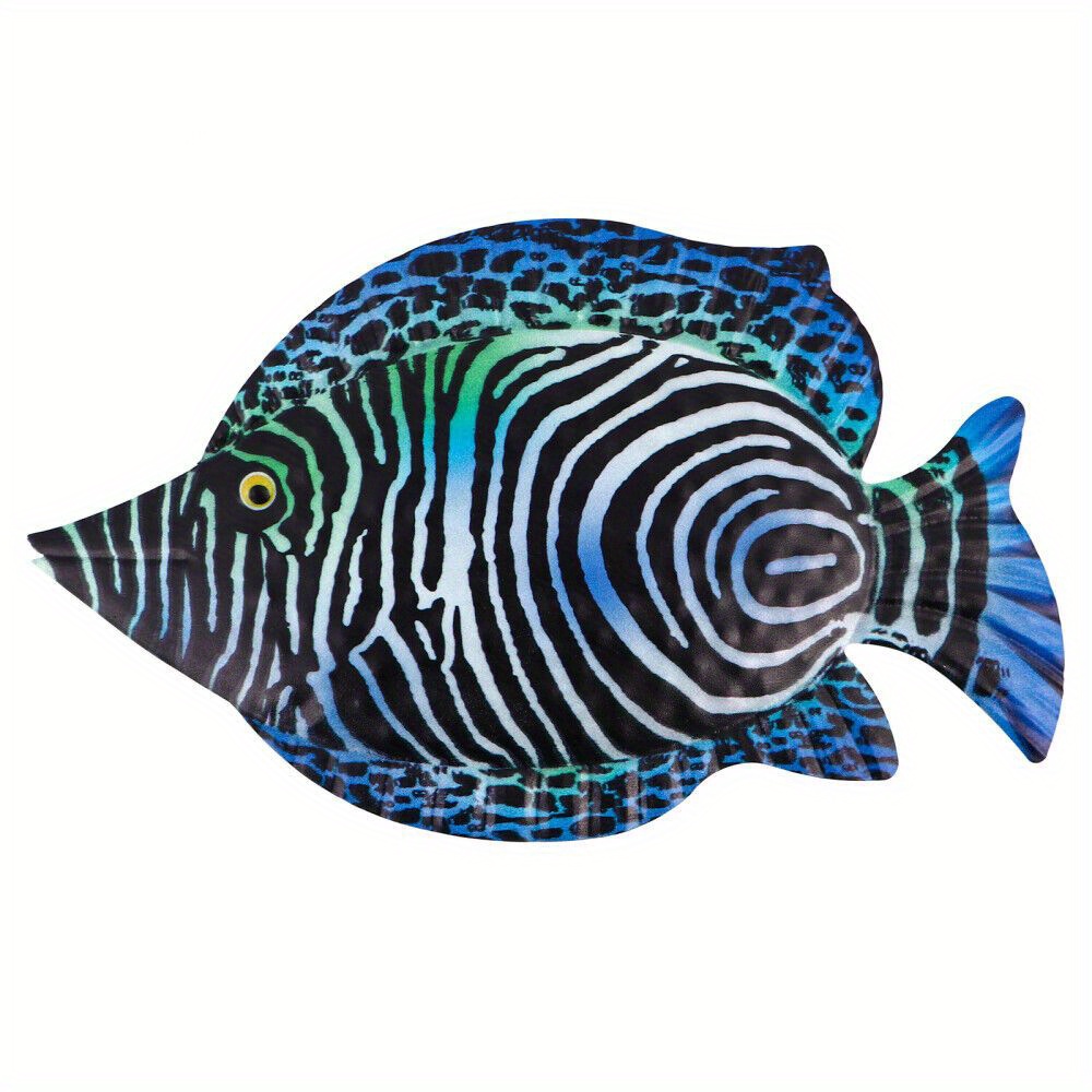 Metal Fish Wall Decor Metal Colorful Tropical Fish Decor 3d - Temu
