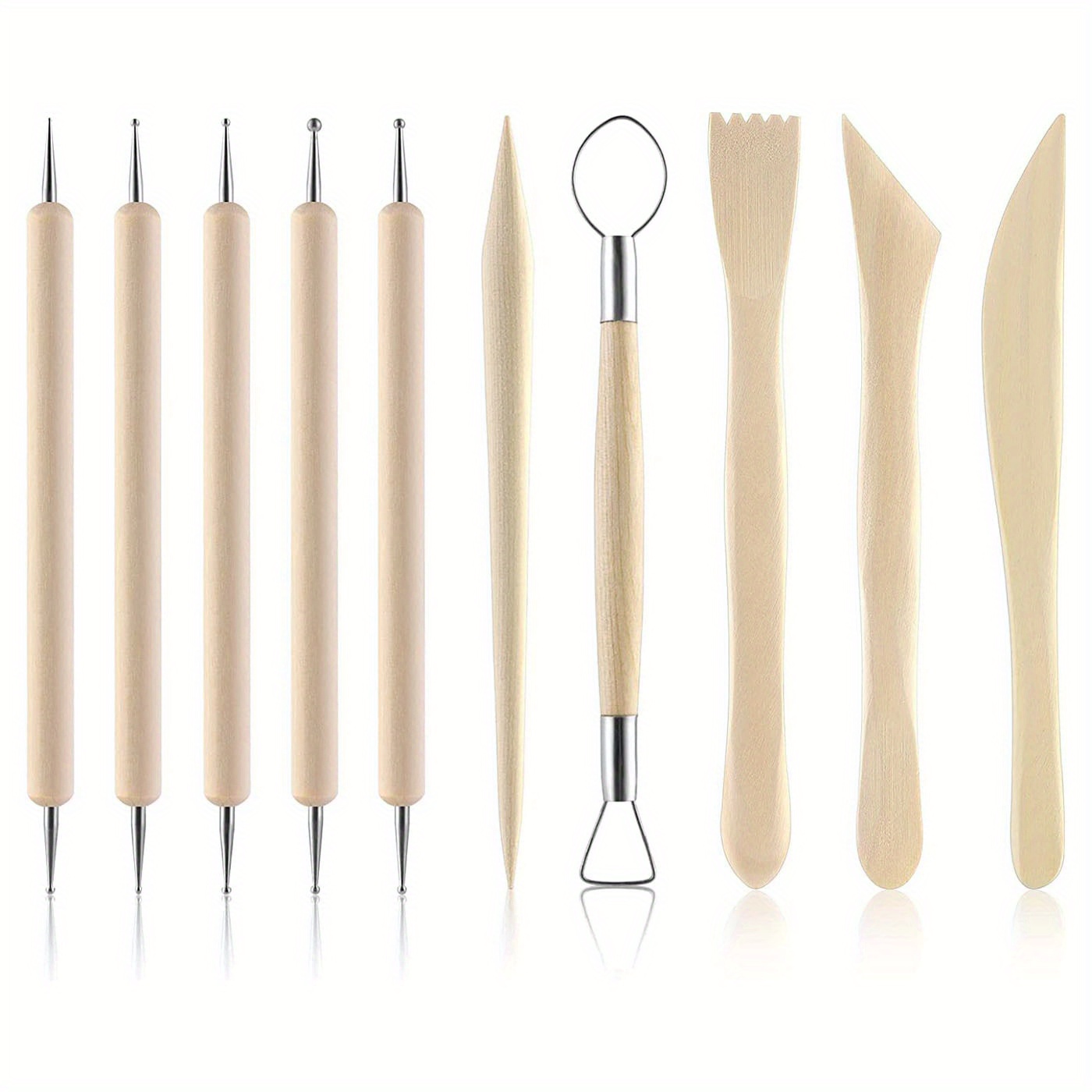 10pcs Clay Sculpting Tools Set Silicone Clay Modelling Tools