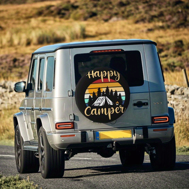 Copriruota Scorta Happy Camper Antipolvere E Impermeabile - Temu Italy