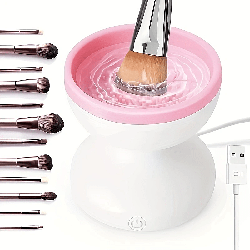  Electric Makeup Brush Cleaner, Makeup Brush Cleaner Machine,  Automatic Spinning Makeup Brush Cleaner for All Size Makeup Brush -The Best  Gift for Women (A# 1PCS) : Beauty & Personal Care