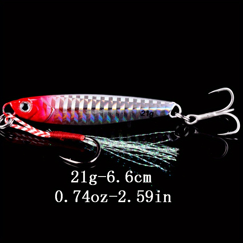 Offshore Fishing Metal Jig 7g 10g 14g 21g 28g 3D Bass Fish Bait