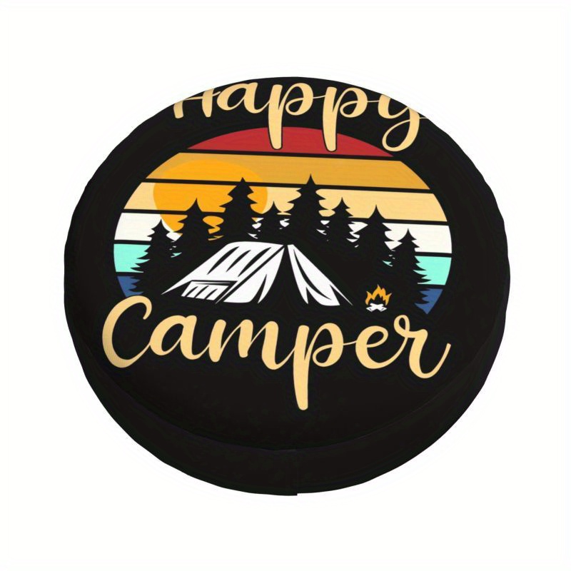 Copriruota Scorta Happy Camper Antipolvere E Impermeabile - Temu Italy