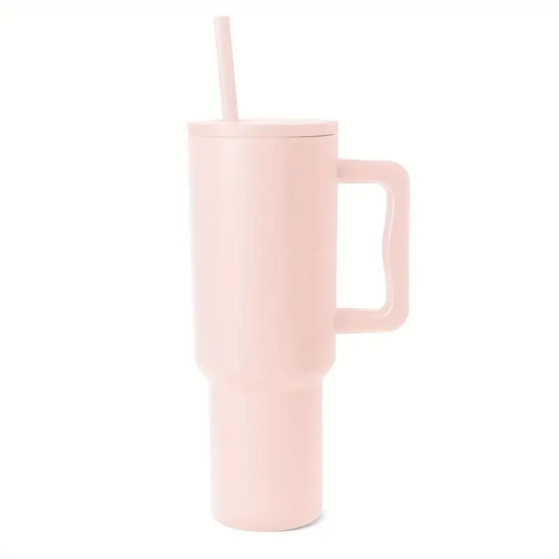Review Simple Modern 40 oz Tumbler with Handle & Straw Blush Pink