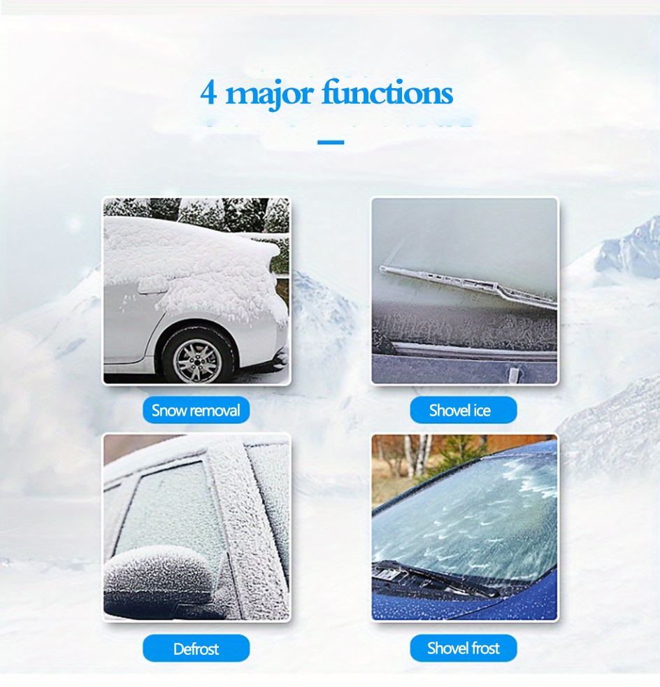 Grattoir à glace pour voiture, pelle à neige, outil de nettoyage pour  pare-brise de véhicule