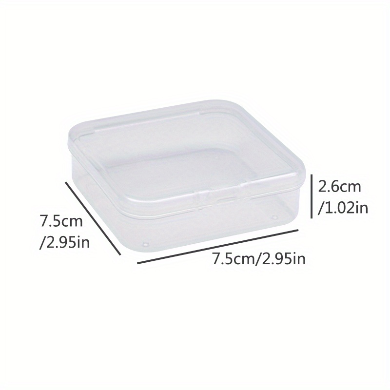 Small Transparent Plastic Storage Box Jewelry Hardware Parts - Temu United  Kingdom