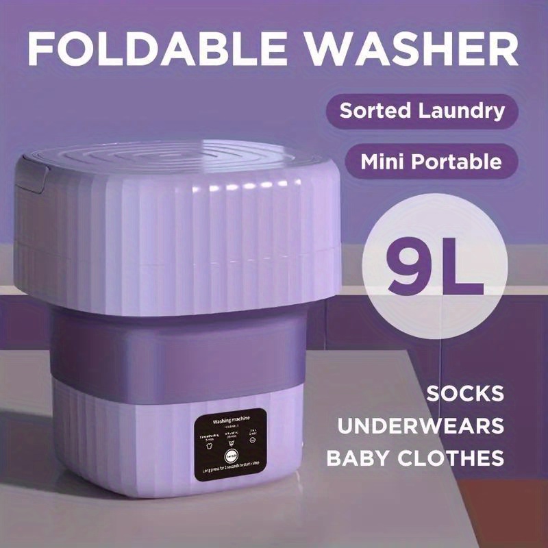 Upgraded Folding Washing Machine Mini Portable Suitable For - Temu United  Arab Emirates