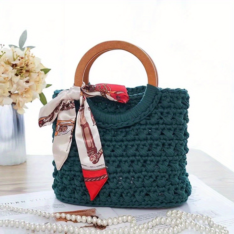 Handmade Shopping Bag 😊 (crocheted with tshirt yarn) : r/handmade
