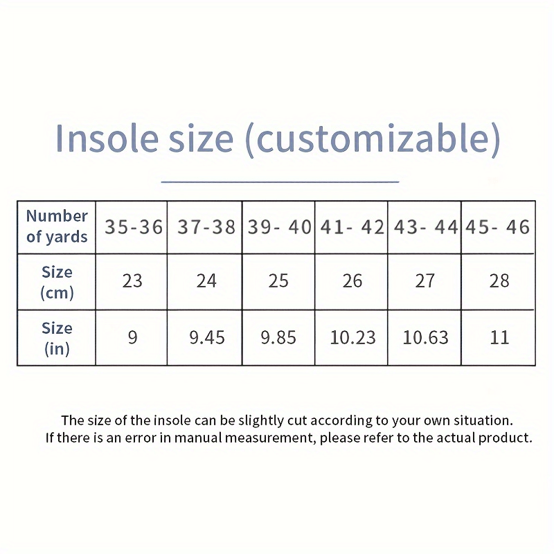 1 Pair Shock Absorbing Breathable Cushion Insoles - EVA Material, Comfortable & Durable for Men & Women, Fits All Shoes, Casual & Formal Wear, Casual Footwear, Ergonomic Design, Lightweight Insoles