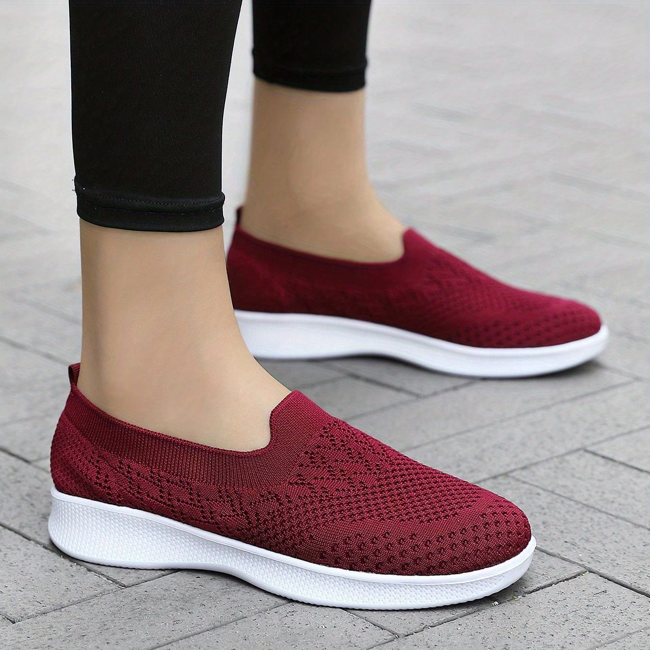 LSLJS Fashion Women Shoe Soft-Soled Comfortable Flying Woven Casual Ladies  Shoes, Women's Sneakers on Clearance