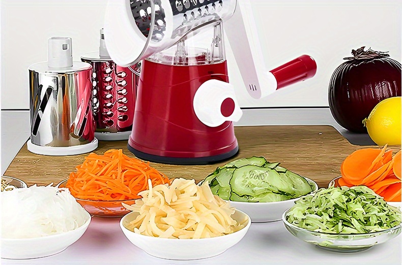 Manual Vegetable Cutter Slicer Tiling Table Drum Grater Home Housewives  Food Processor Shredder Cuts Vegetables Fruit Grater