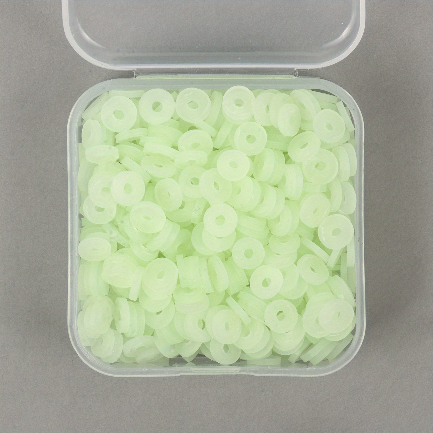 100-500pcs Silicone Beads 6mm Flat Round Spacer Beads for Jewelry Making  DIY Coloful Bracelet Necklace