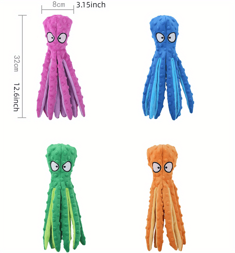 ATUBAN Squeaky Dog Toys,Octopus Plush Dog Chew Toys for Puppy Teething,Pet  Training and Entertaining,Durable Interactive Dog Toy - AliExpress