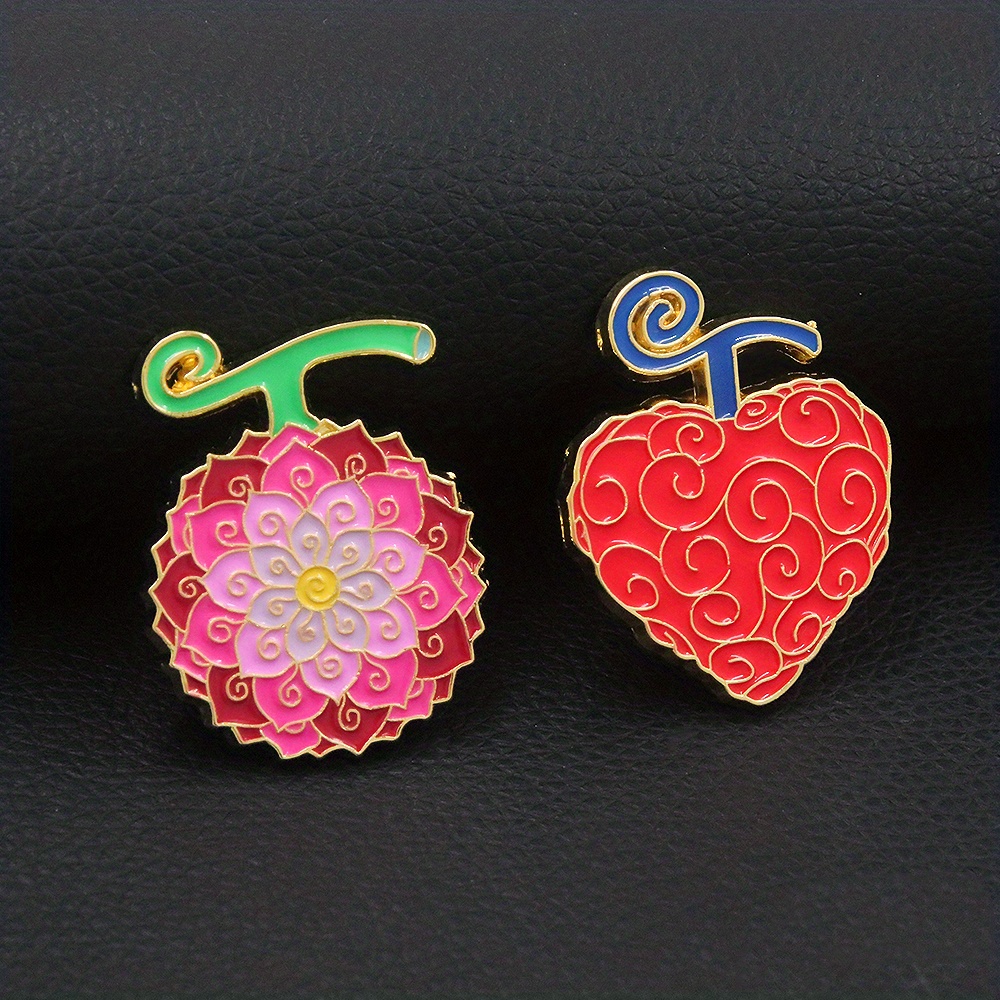 Japanese Anime One Piece Enamel Pin Cute Luffy Lapel Pin Devil Fruit  Brooches for Backpack Manga Badges Jewelry Accessories
