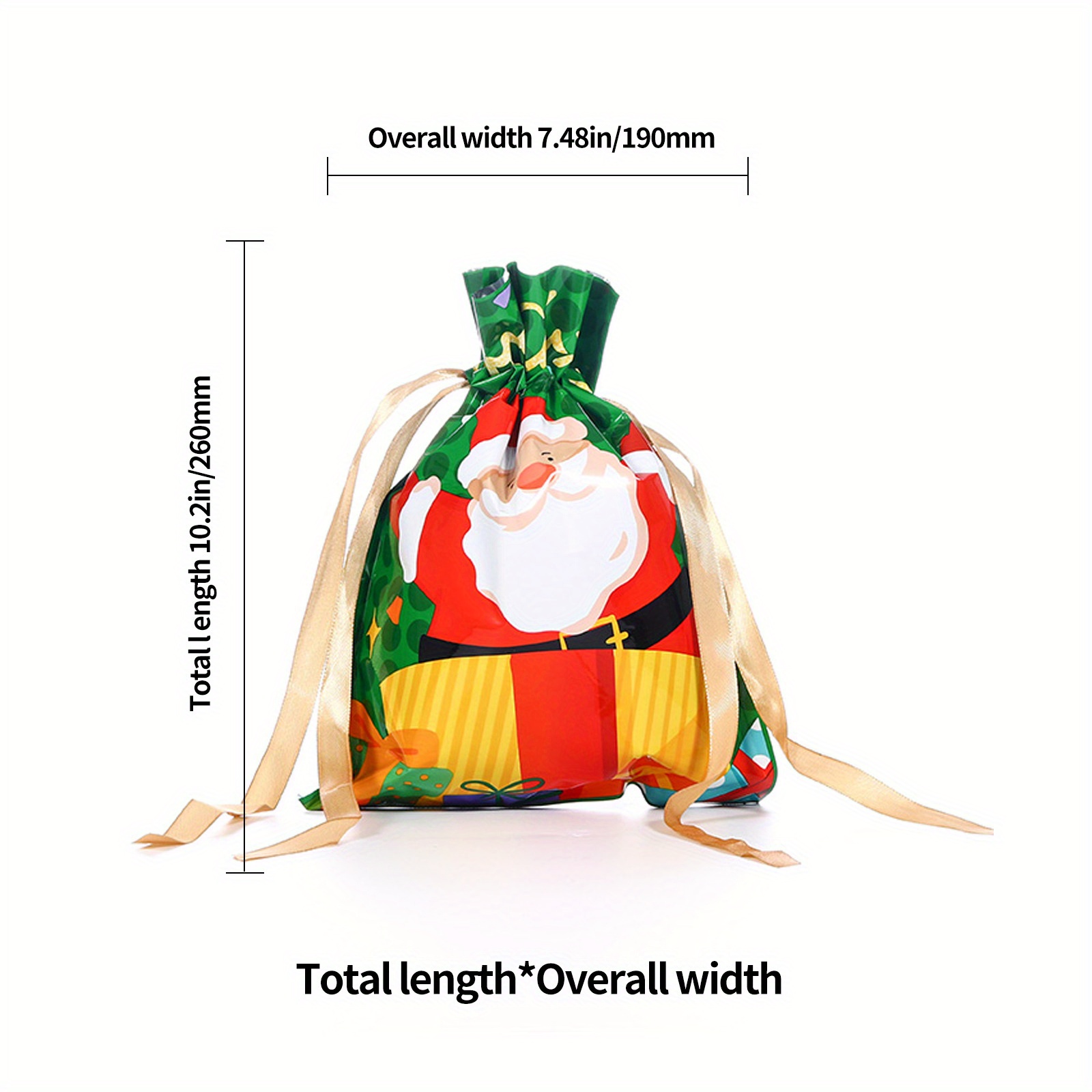 Christmas Red Velvet Santa Claus Bags With Drawstring Cord - Temu