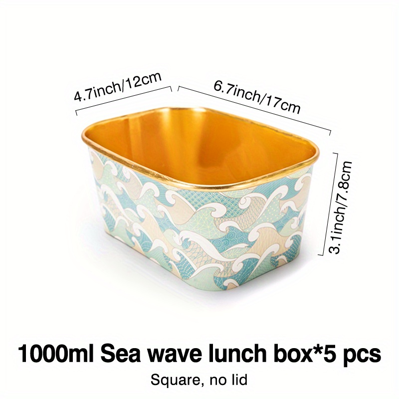 Disposable Paper Bowls Square Thickened Kraft Paper - Temu