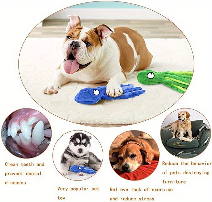 keusn pet plush toys resistant vocal toy dog teeth cleaning toy human pet  interactive toys 