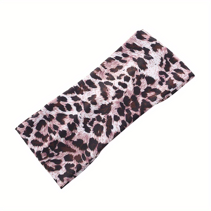 Y2K Leopard Pattern Headband Criss Cross Head Hoop Stretchy Hair Band