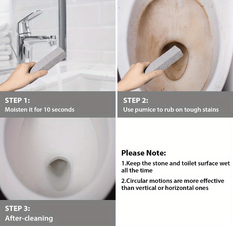 Pumice Used Clean Toilet Bowl Rods Remove Hard Water Rings - Temu