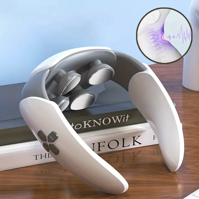 Relax And Rejuvenate With The Cordless Intelligent Electric Pulse Neck  Massager - Heat And Deep Tissue Trigger Point Massager! - Temu