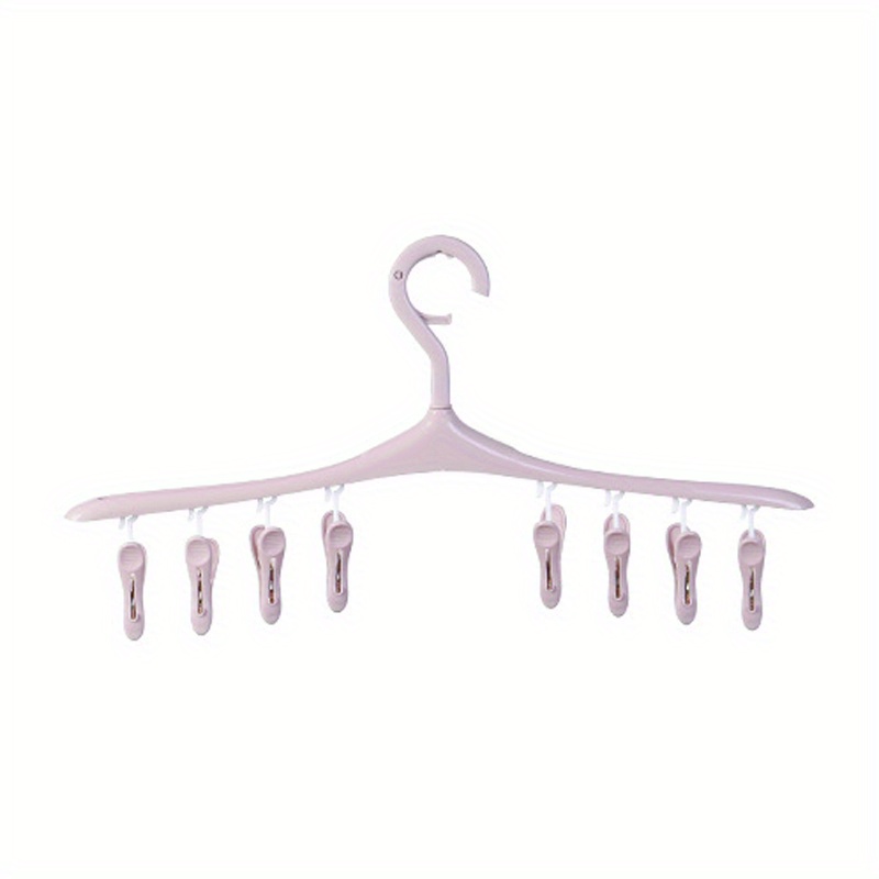 8-Clip Clothes Hanger Space Saving Laundry Drying Rack