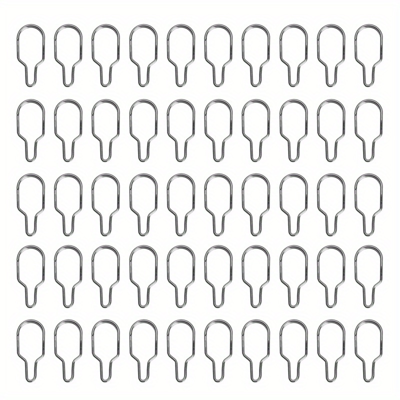 Image of 50pcs/bag Pva Bag Link Clips Stainless Steel Carp Coarse Bag Clips Fishing Quick Change Feeder Swivel Snaps Accessory
