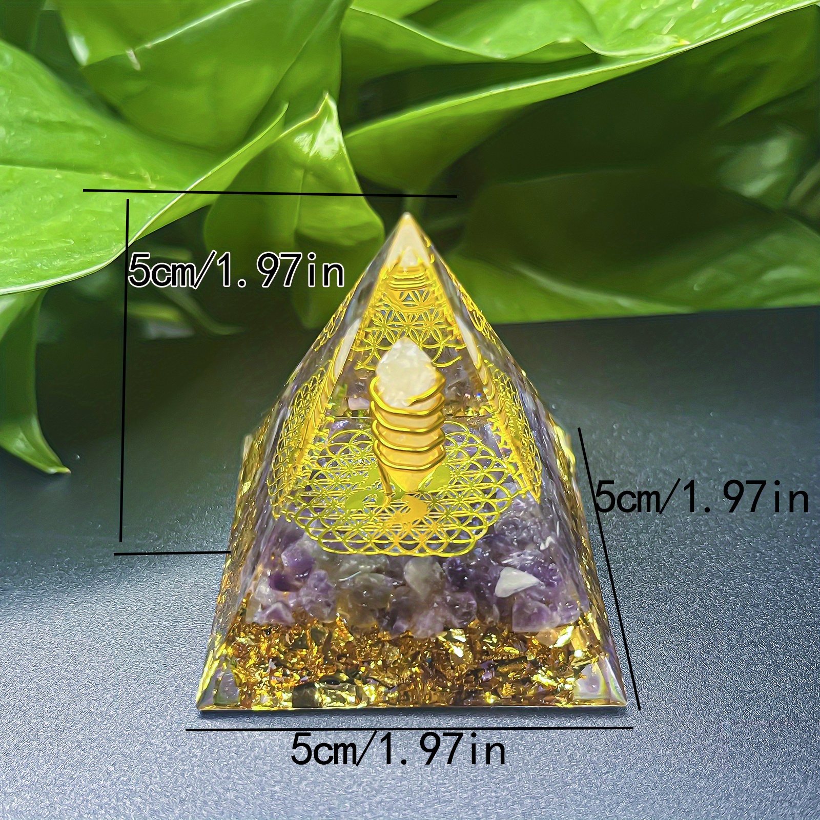 Orgone Pyramid Positive Energy Stress Relief Healing - Temu