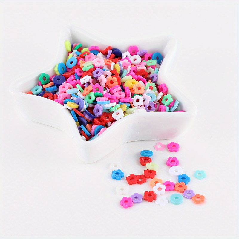 Mixed Color Polymer Clay Beads Bulk/string Loose Spacer - Temu