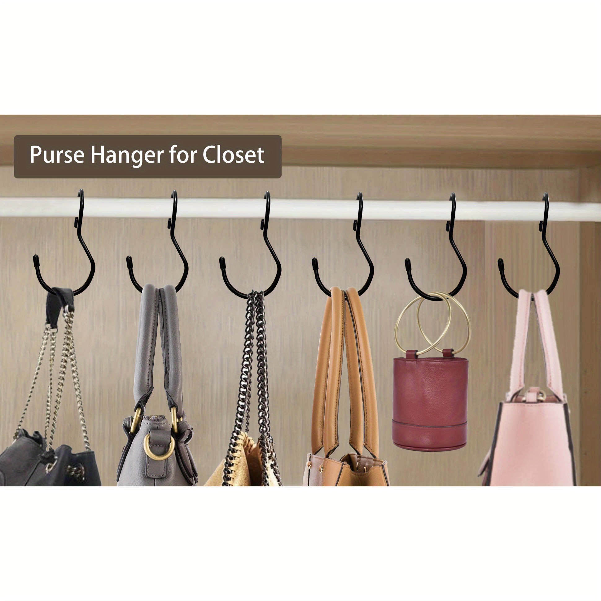 Arched Handbag Hook Hanging Bag Tie Scarf Belt Hanger Hook - Temu