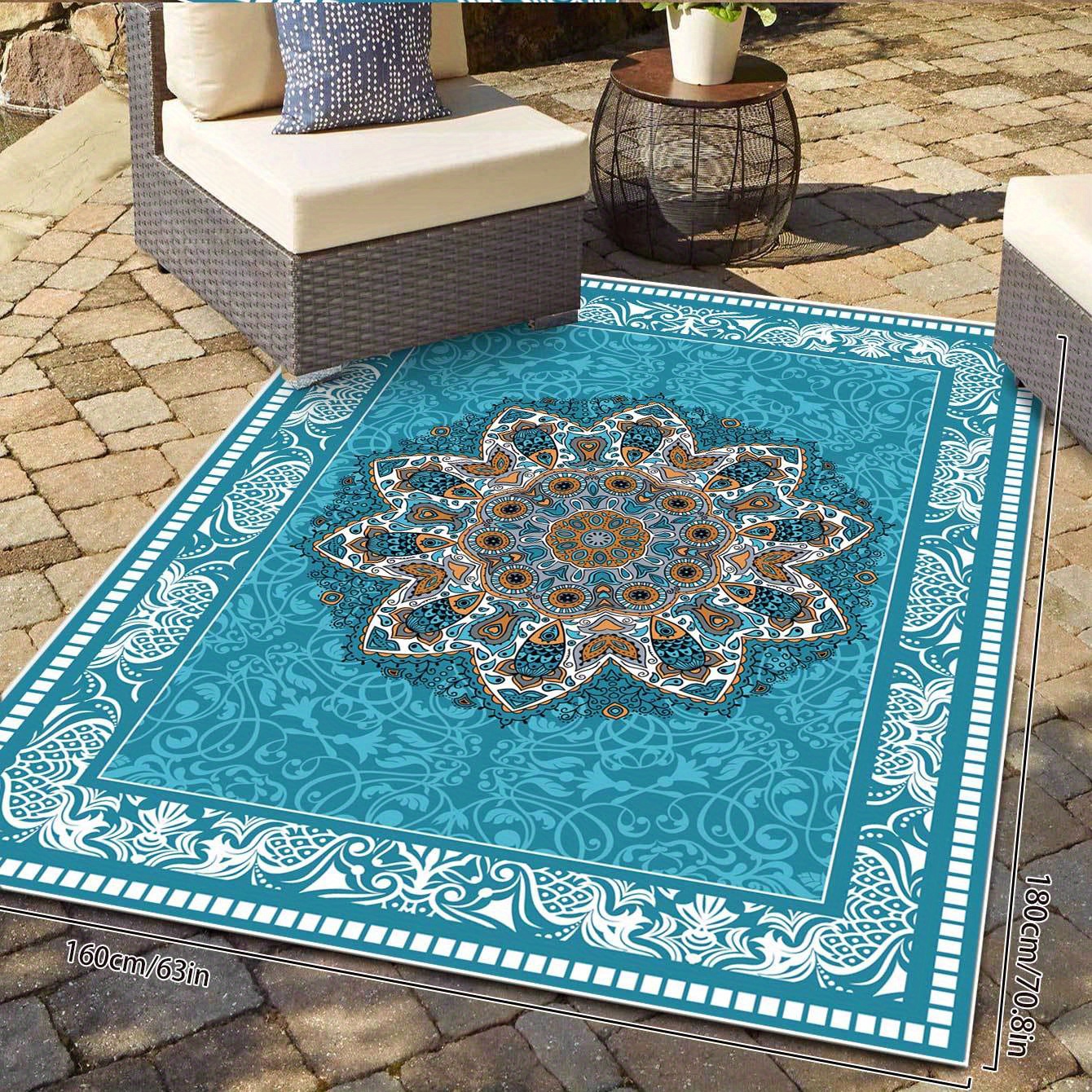 1pc Bohemian Runner Tappeti Cucina Tappeto Mandala Floreale - Temu